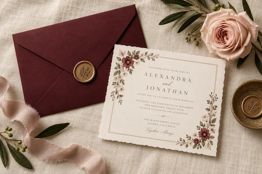 A Little Sunshine — floral invitation concept