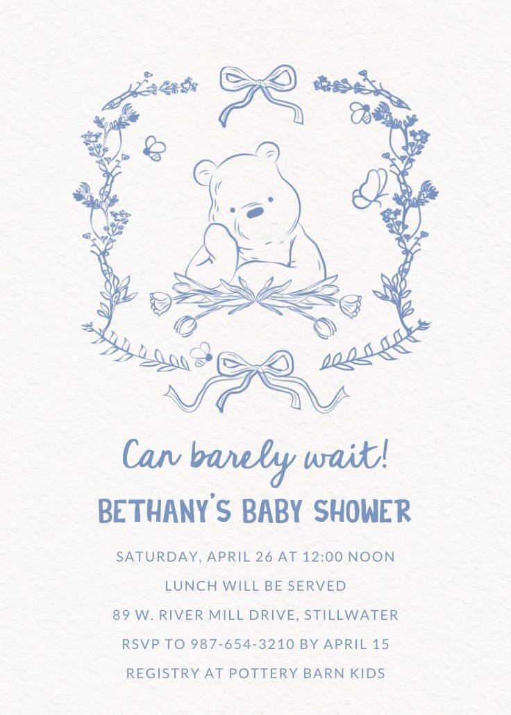 Gender reveal invitations